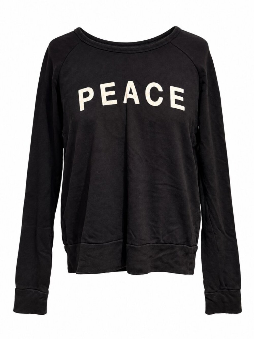 Sundry Black PEACE / & LOVE Sweatshirt - 0